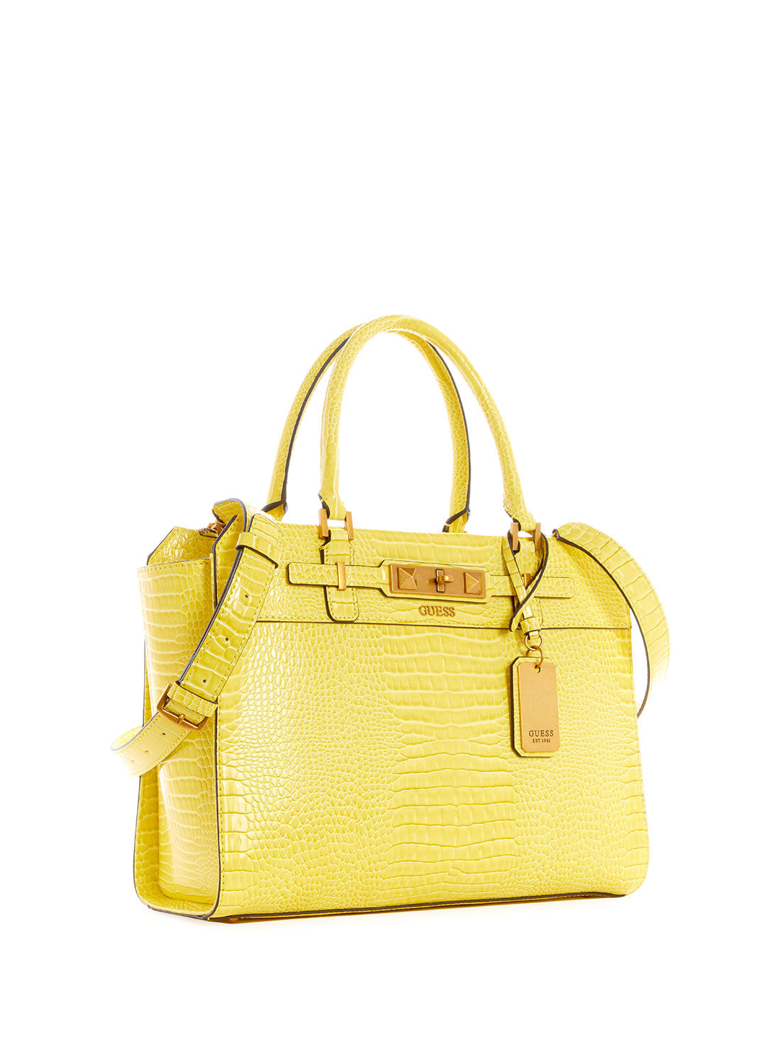 Yellow Raffie Carryall Satchel