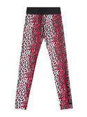 GUESS Kids Girls Hot Pink Leopard Active Leggings (7-16) J1BB02MC01P Front View