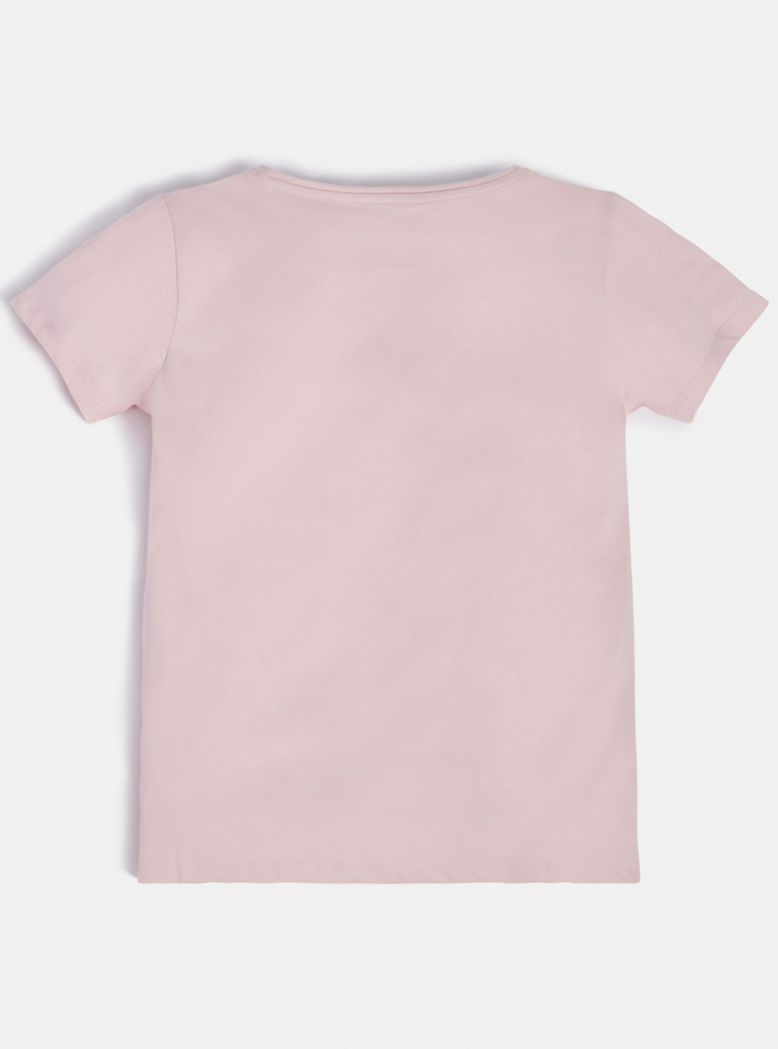 GUESS Big Girls Pink Organic Triangle Logo T-Shirt (7-16) J73I56K8HM0 Back View
