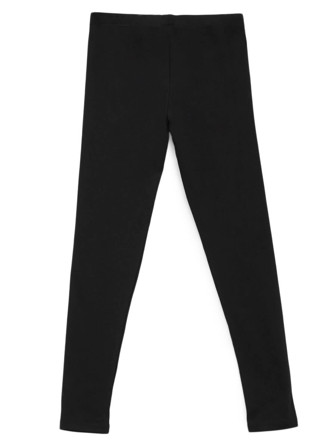 GUESS Kids Big Girl Black Logo Leggings (7-16) J94B16J1311 Back View