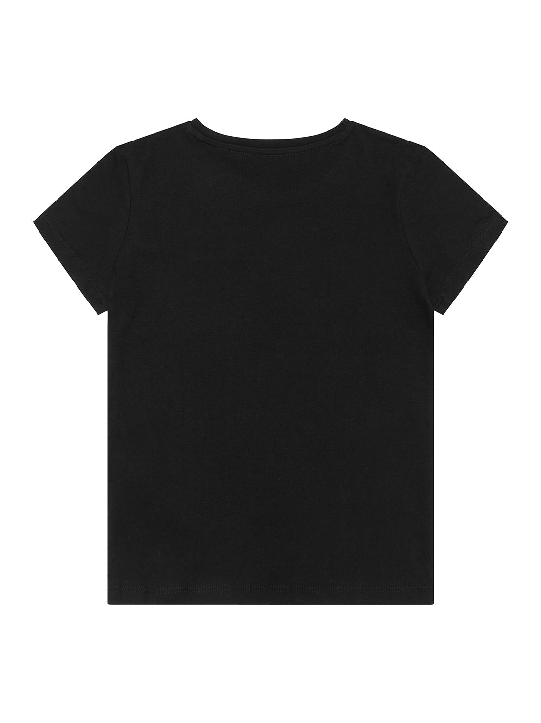 guess Sequin Black Kids T-Shirt (2-7) back view 