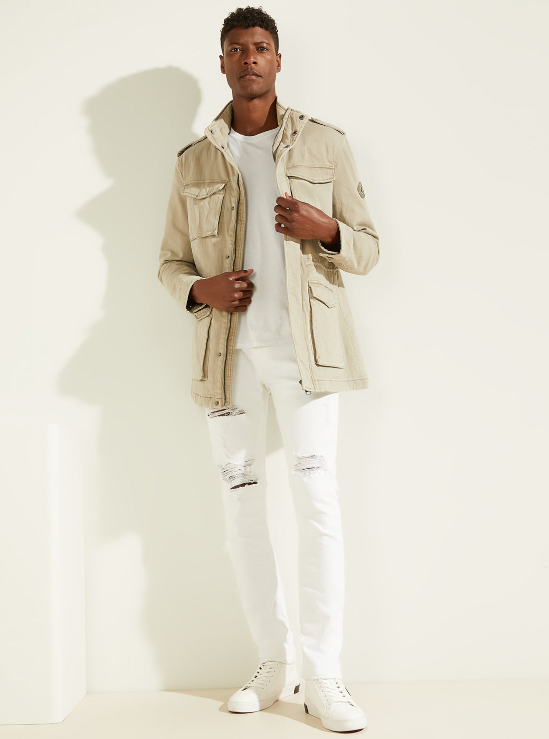 Mens khaki sale utility jacket