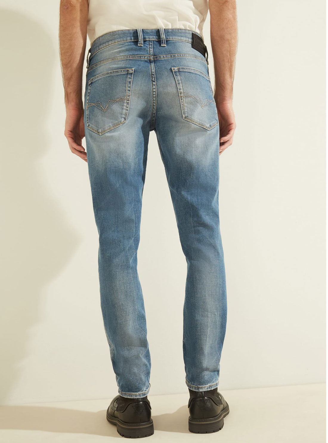 Mid-Rise Slim Tapered Denim Jean in Light Tide Wash - GUESS