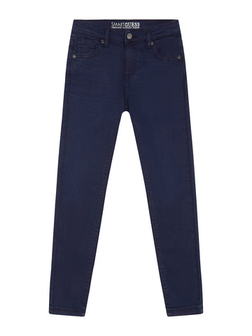 GUESS Little Boys St Bull Skinny Denim Jeans In Deck Blue (2-7) N0YB02WE620 Front View