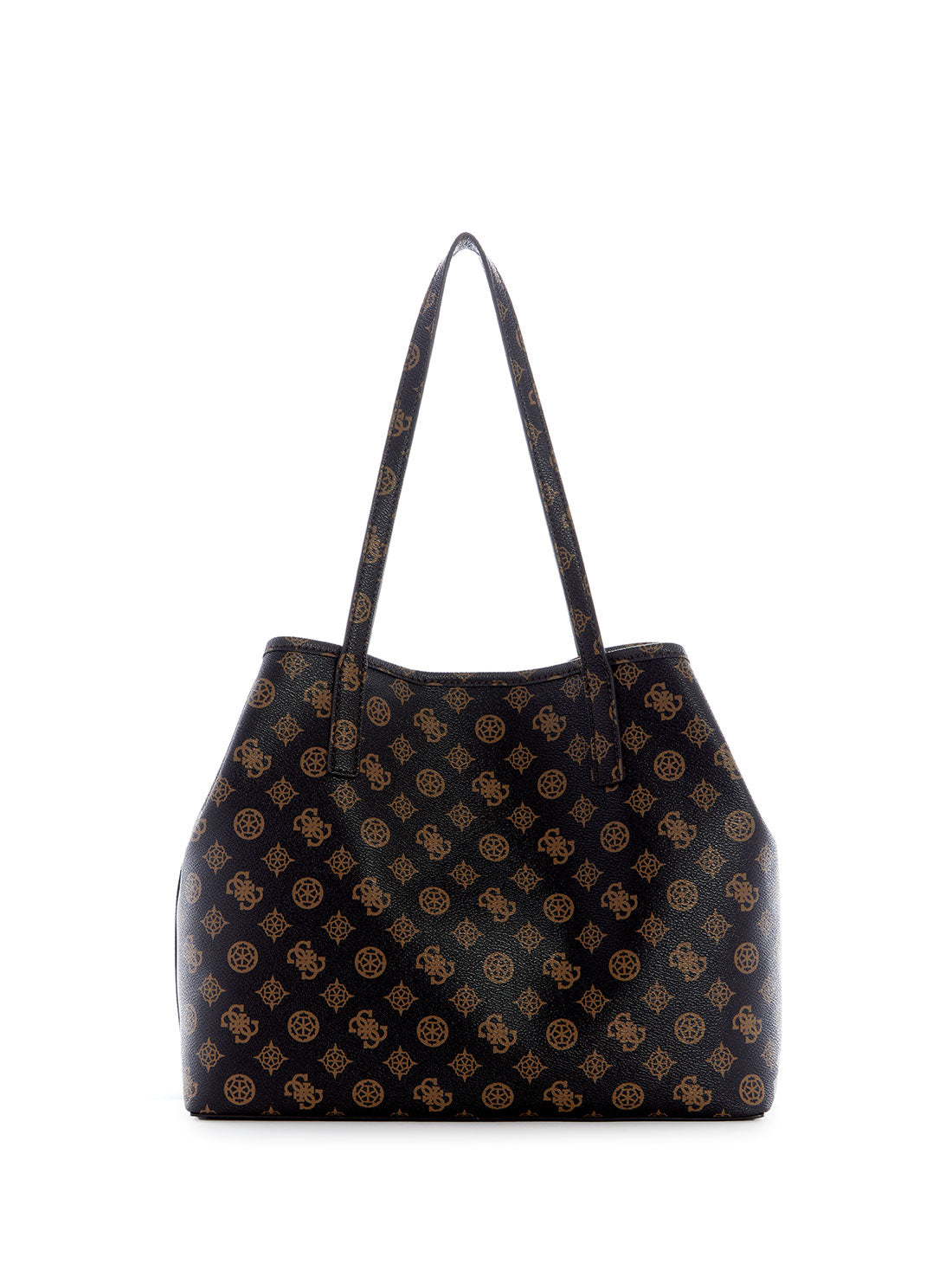 Brown Logo Vikky Tote Bag