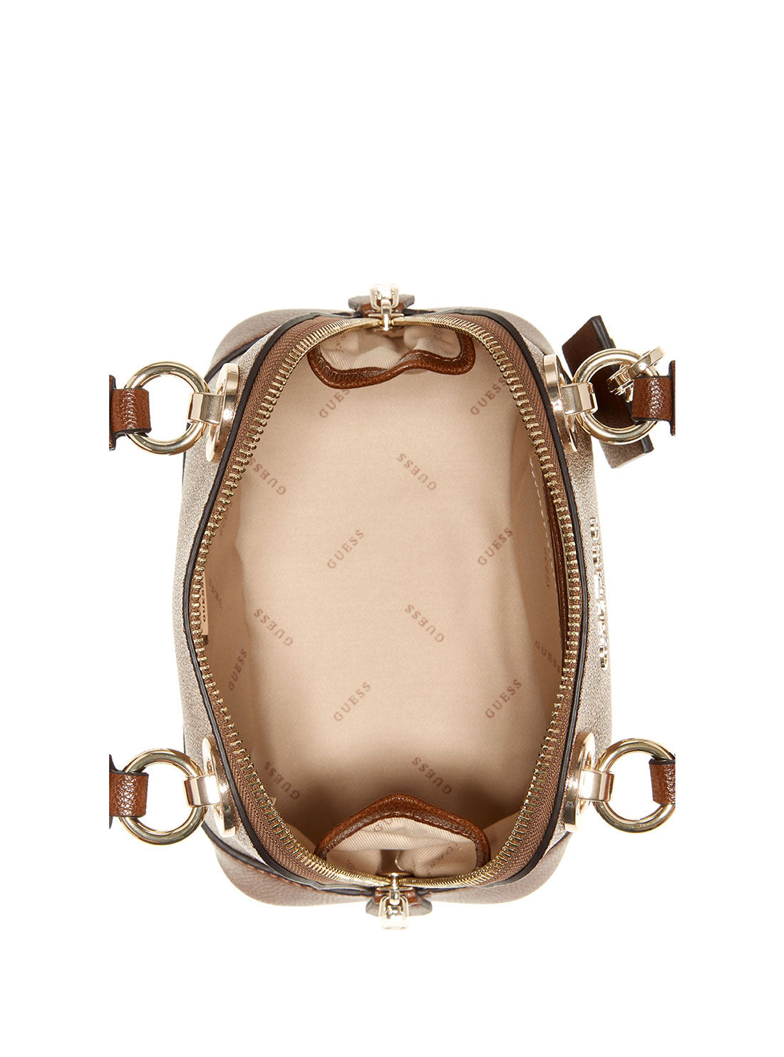 Brown Cathleen Small Dome Satchel - GUESS