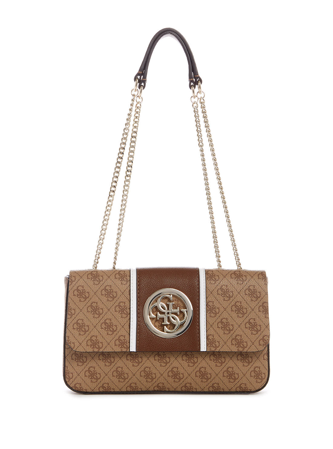 Brown Logo Open Road Convertible Crossbody Bag