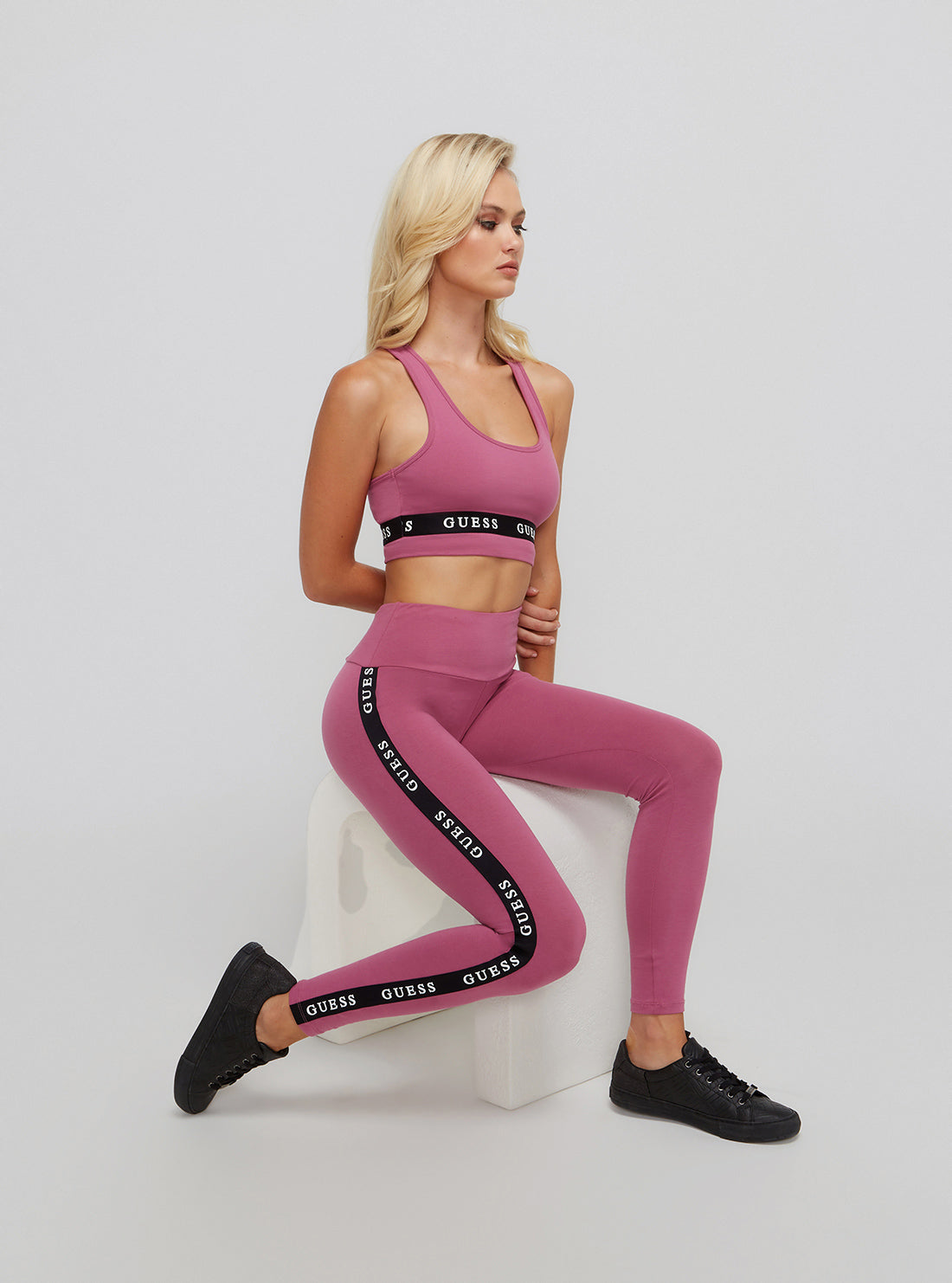 Guess ALINE LEGGINGS Pink - Free delivery