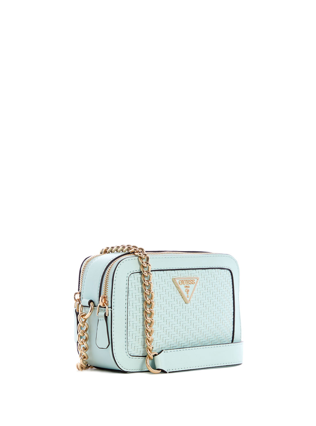 Green Woven Hassie Crossbody Camera Bag GUESS