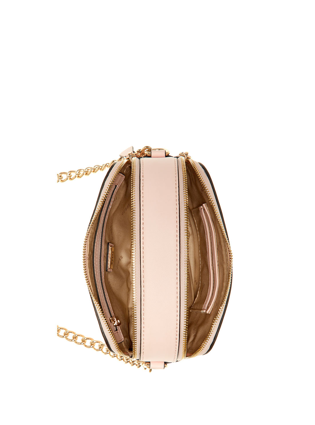 Pink Woven Hassie Crossbody Camera Bag GUESS