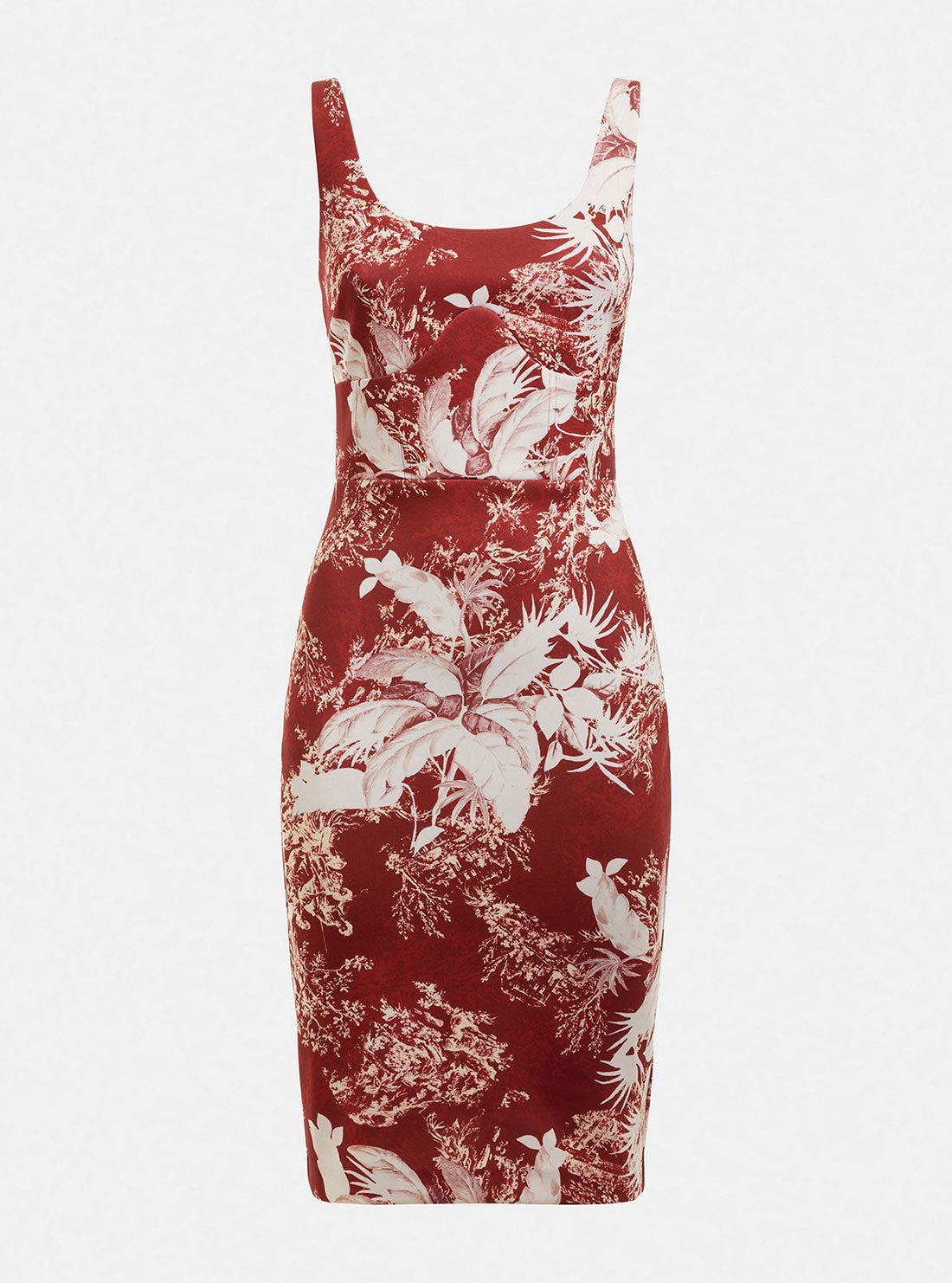 Eco Red Print Lexi Midi Dress