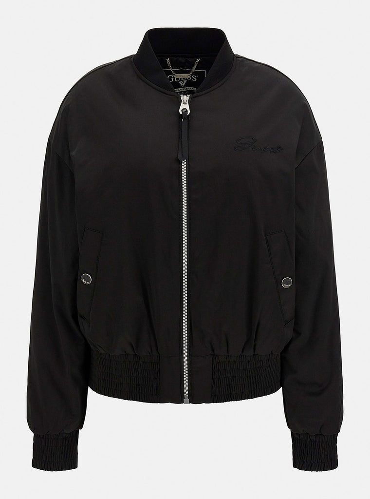 Eco Black Alexia Bomber Jacket - GUESS