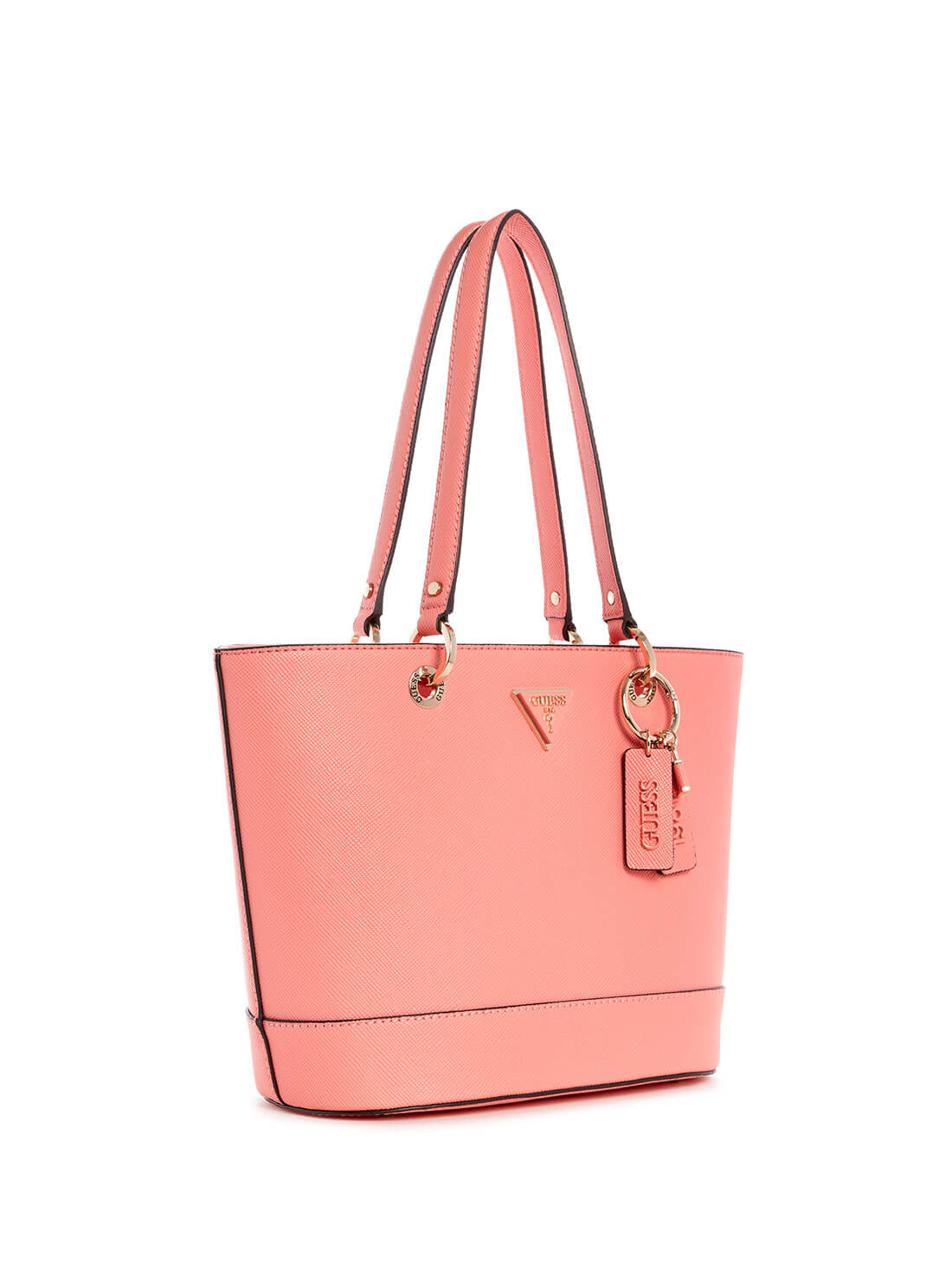 GUESS Womens  Pink Noelle Small Elite Tote Bag ZG787922 Front Side View