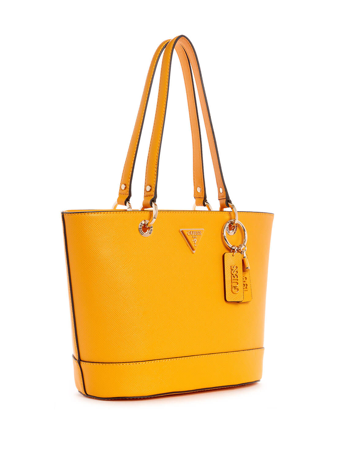 GUESS Womens Mango Orange Noelle Small Elite Tote Bag ZG787922 Front Side View