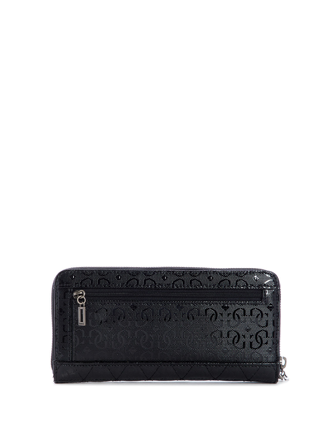 GUESS Women's Black Quilted Wessex Large Wallet GN837946 Back View