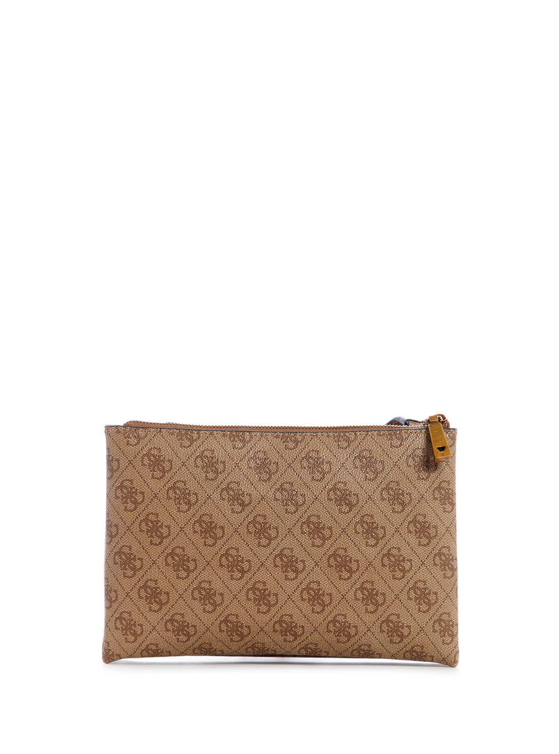 Brown Logo Naya Double Zip Crossbody