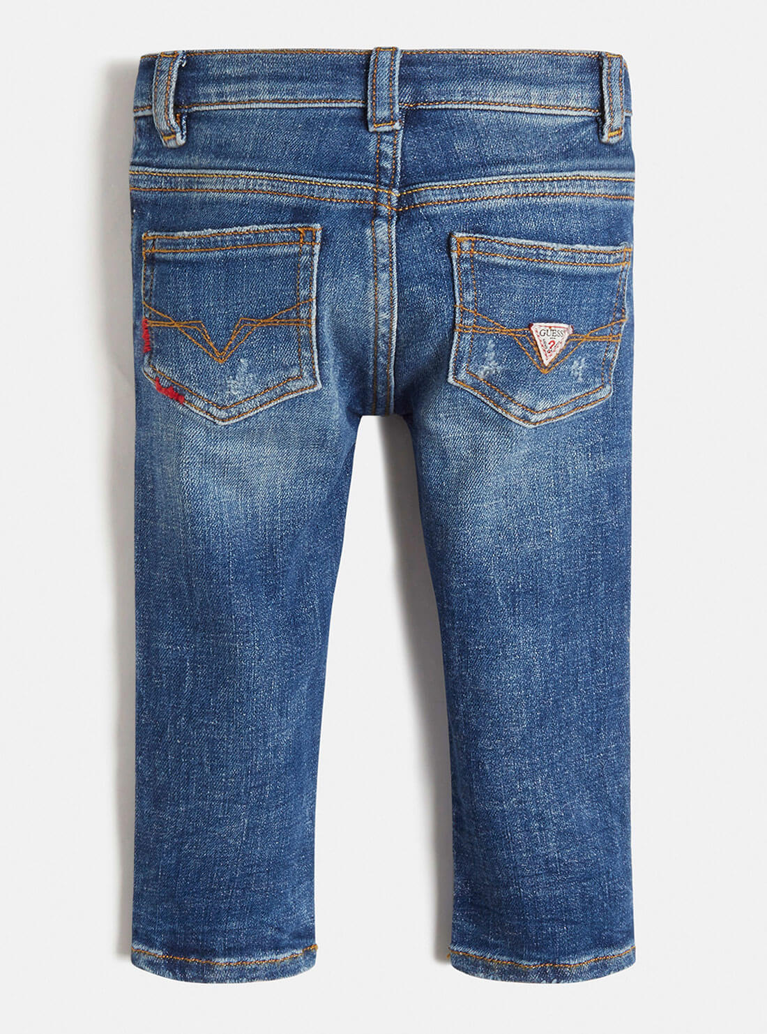 GUESS Little Boys Mini Me Skinny Denim Jeans in Mid-Wash (2-7) N1RA14D46A0  Back View