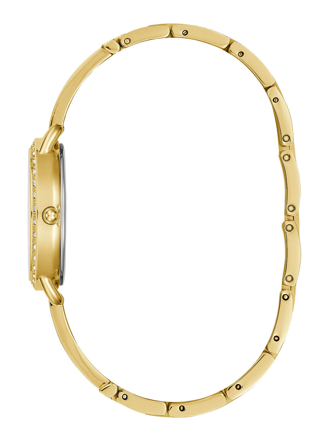 GUESS Women's Gold Bellini Crystal Watch GW0022L2 Side View