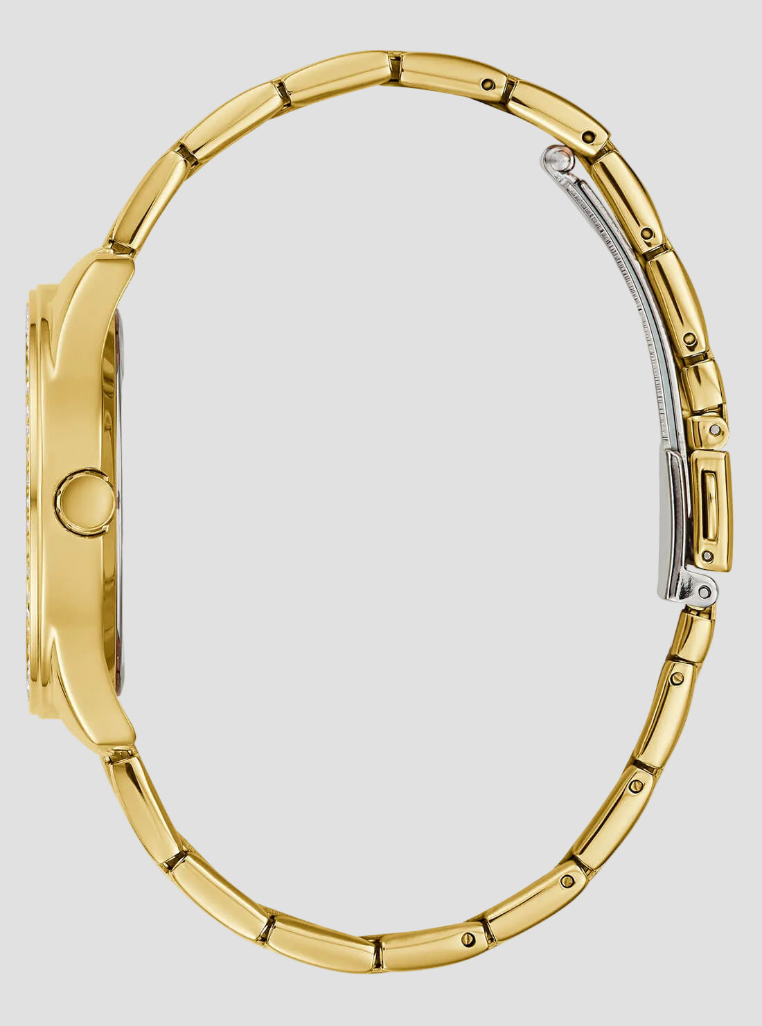 GUESS Accessories Gold Quattro G Logo Sugar Watch GW0001L2 Side View