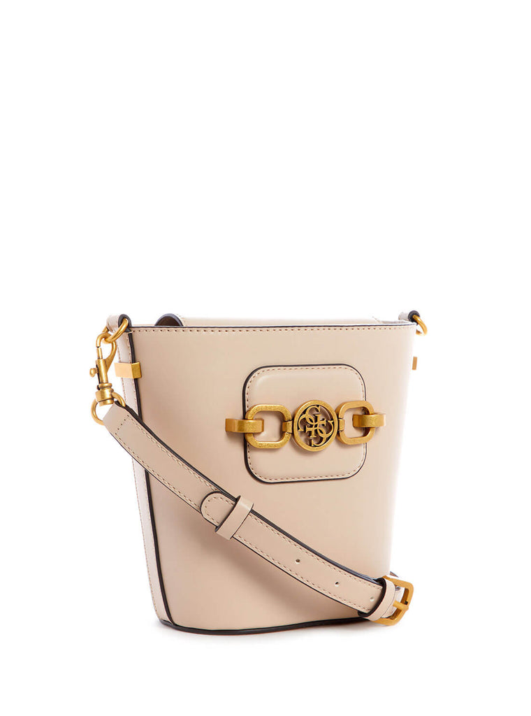 Beige Hensely Crossbody Bucket Bag - GUESS