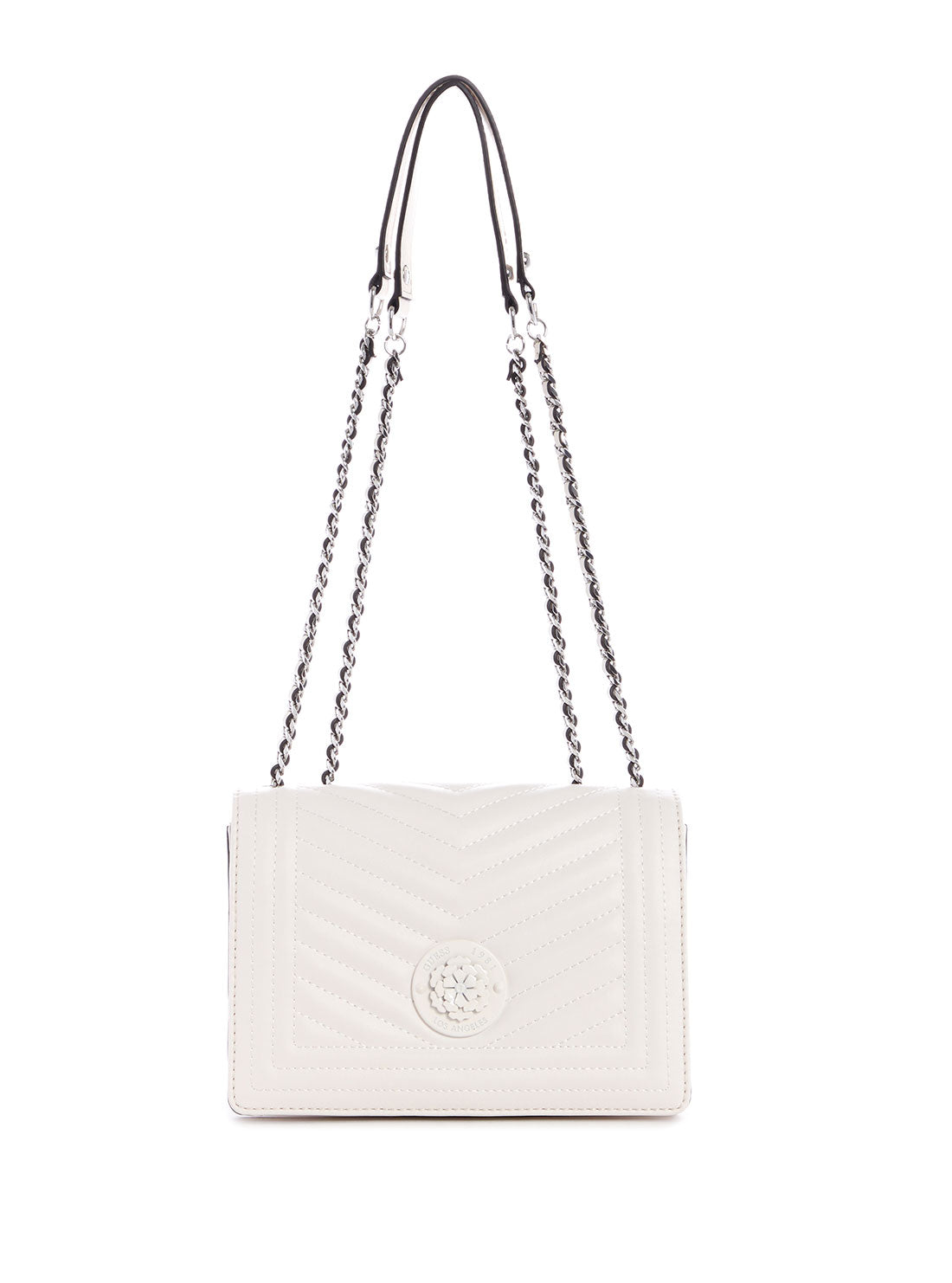 Guess tash convertible crossbody bag white hot sale