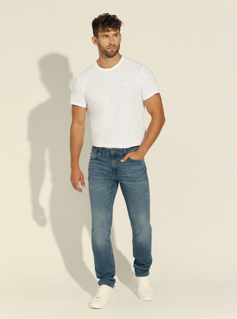 Mid-Rise Slim Tapered Denim Jeans In Silverstar Wash - GUESS