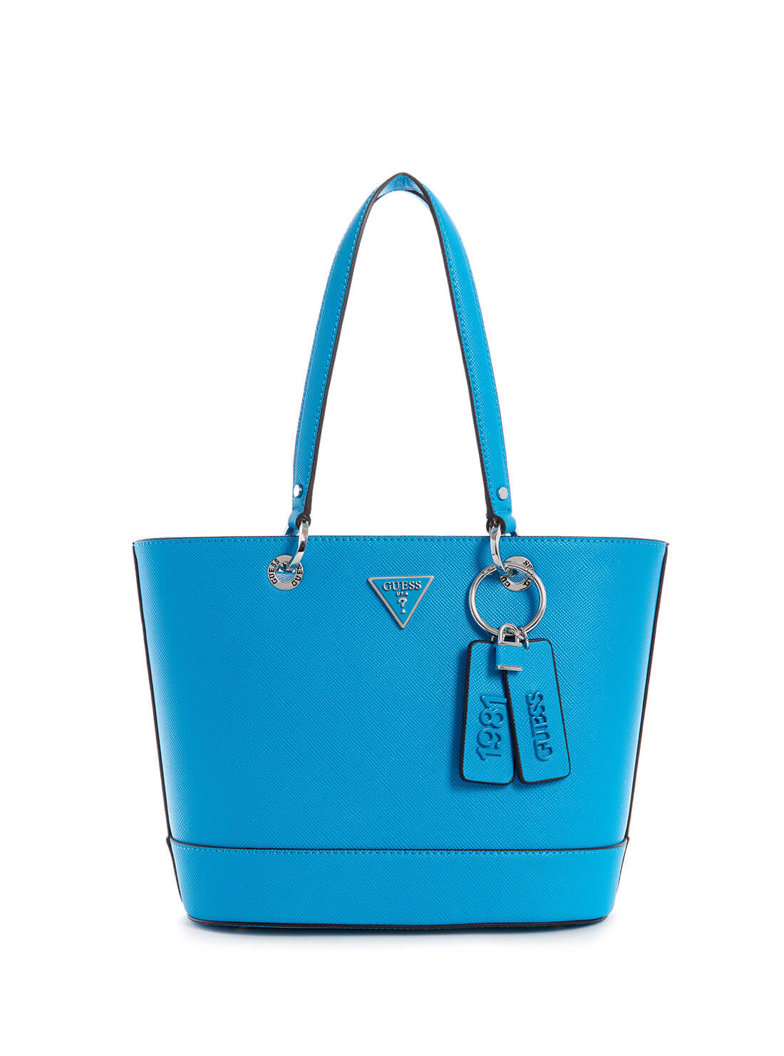 GUESS Womens  Blue Noelle Small Elite Tote Bag ZY787922 Front View