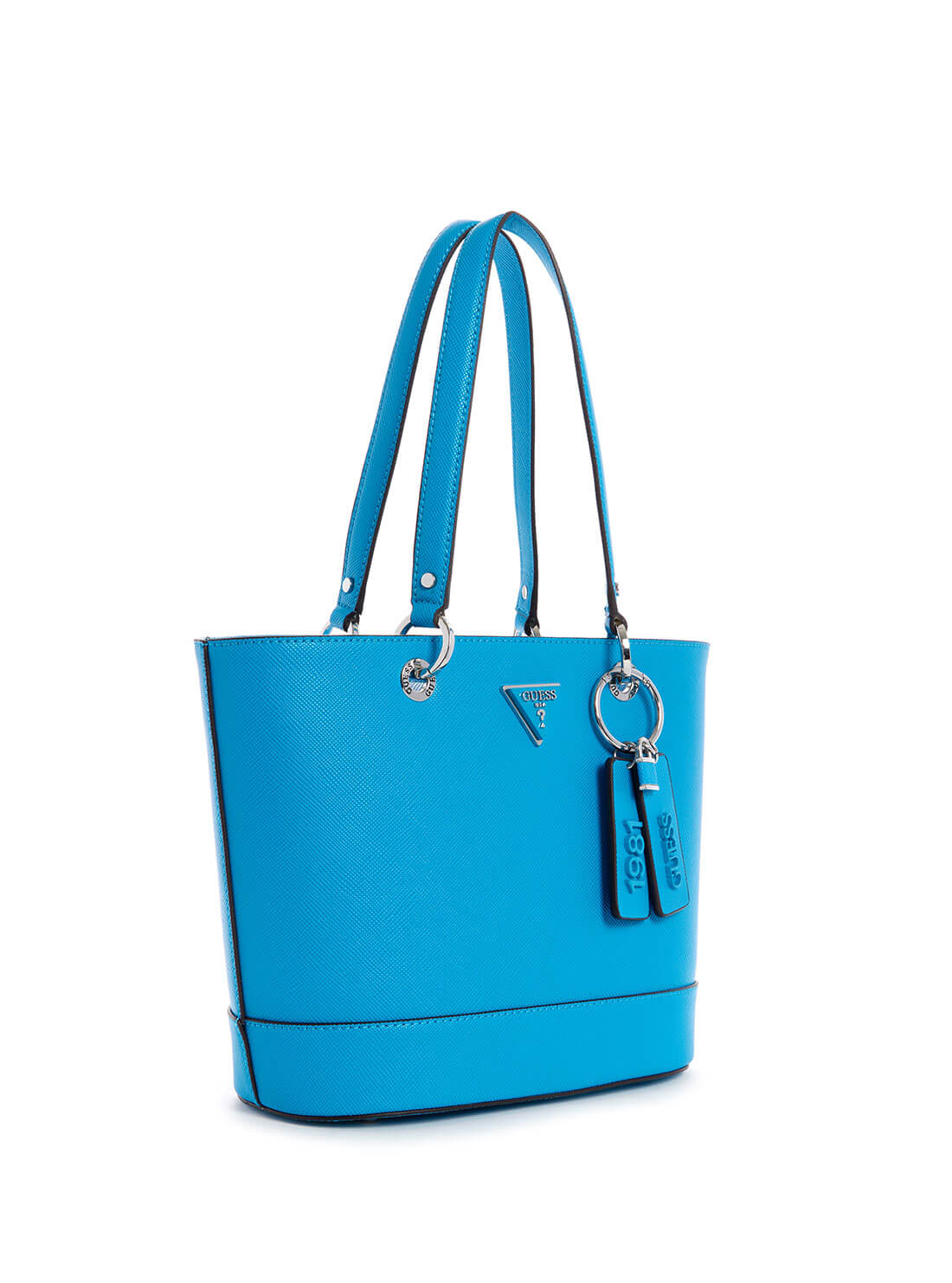 GUESS Womens  Blue Noelle Small Elite Tote Bag ZY787922 Front Side View