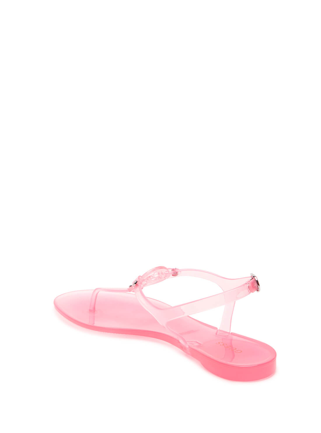 GUESS Womens  Pink Quattro G Logo Janica Sandals JANICA Back View